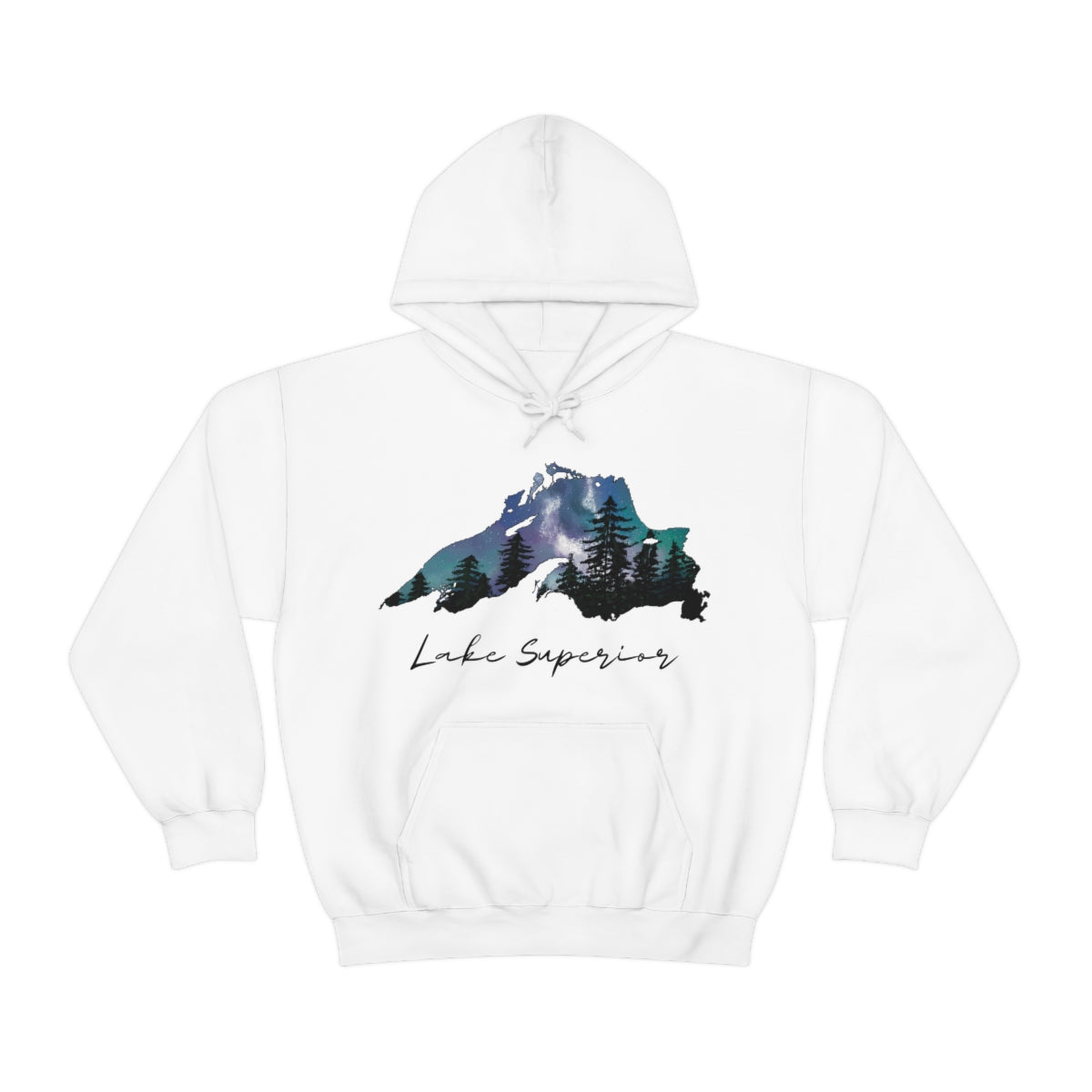 Lake Superior | Northern Lights |  Hooded Sweatshirt