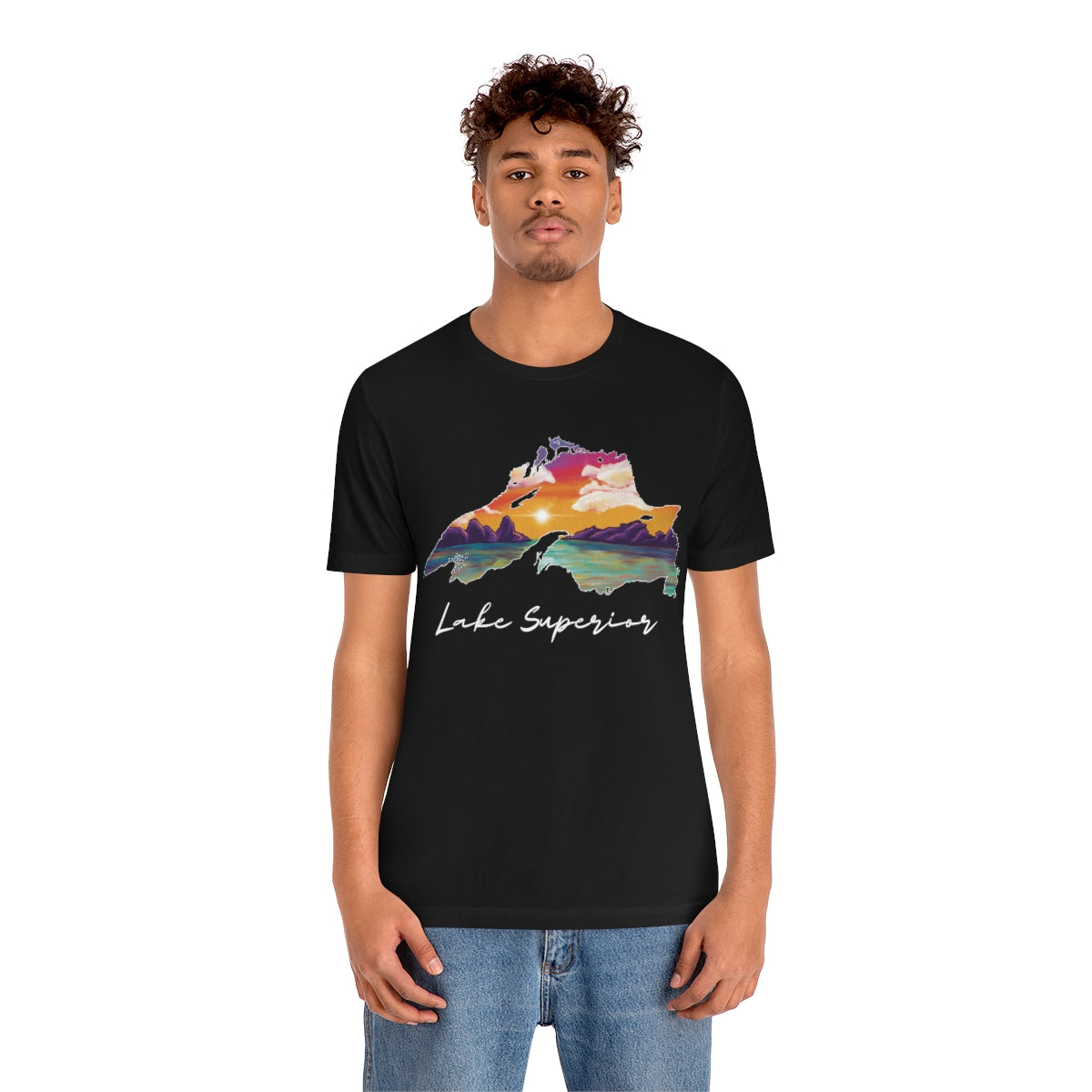 Lake Superior | Sunset Lake | Unisex Jersey T shirt