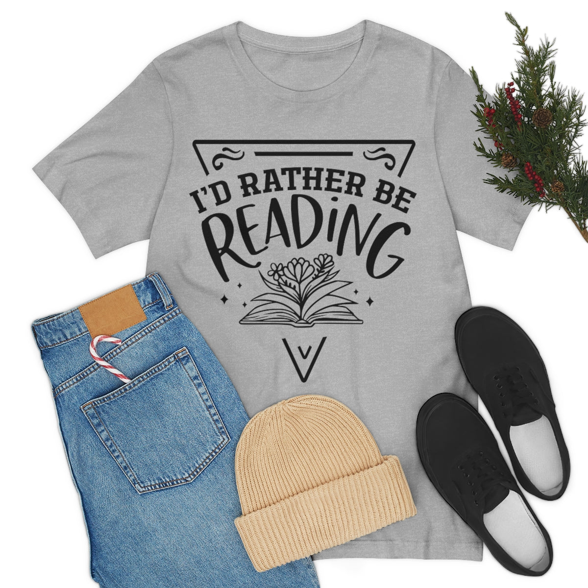 I'd rather be reading | Unisex  Short Sleeve Tee