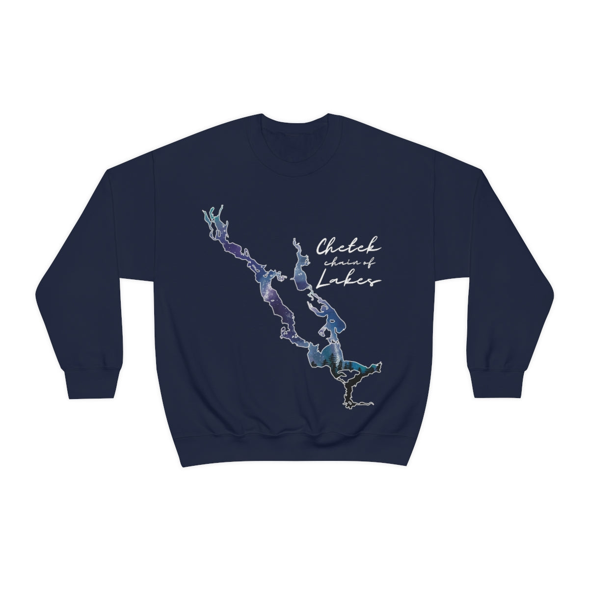 Chetek chain of Lakes | Northern Lights | Crewneck Sweatshirt