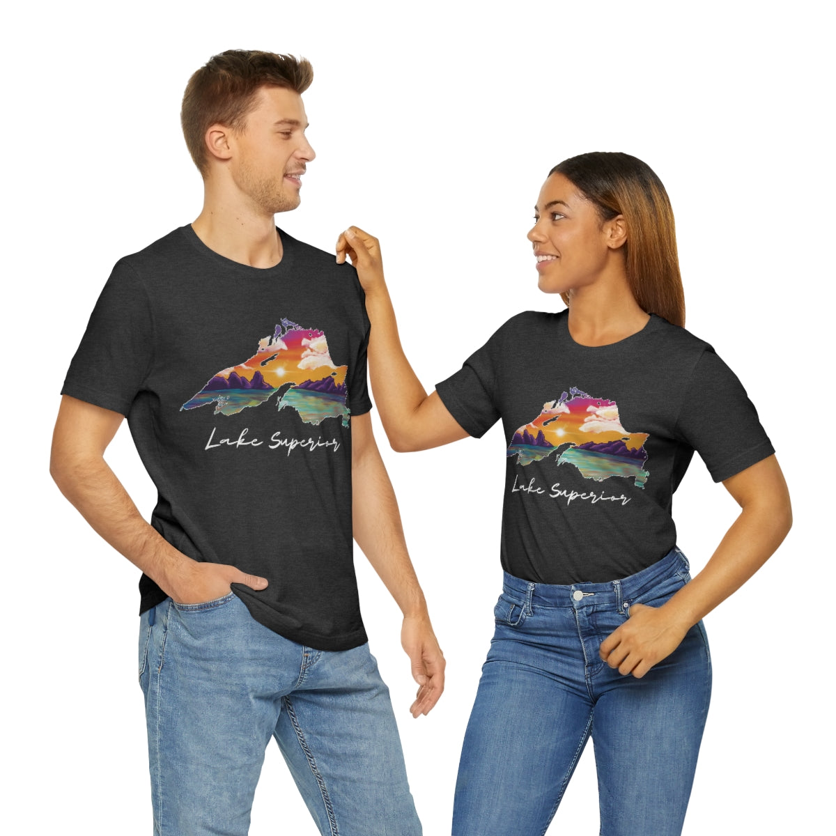 Lake Superior | Sunset Lake | Unisex Jersey T shirt