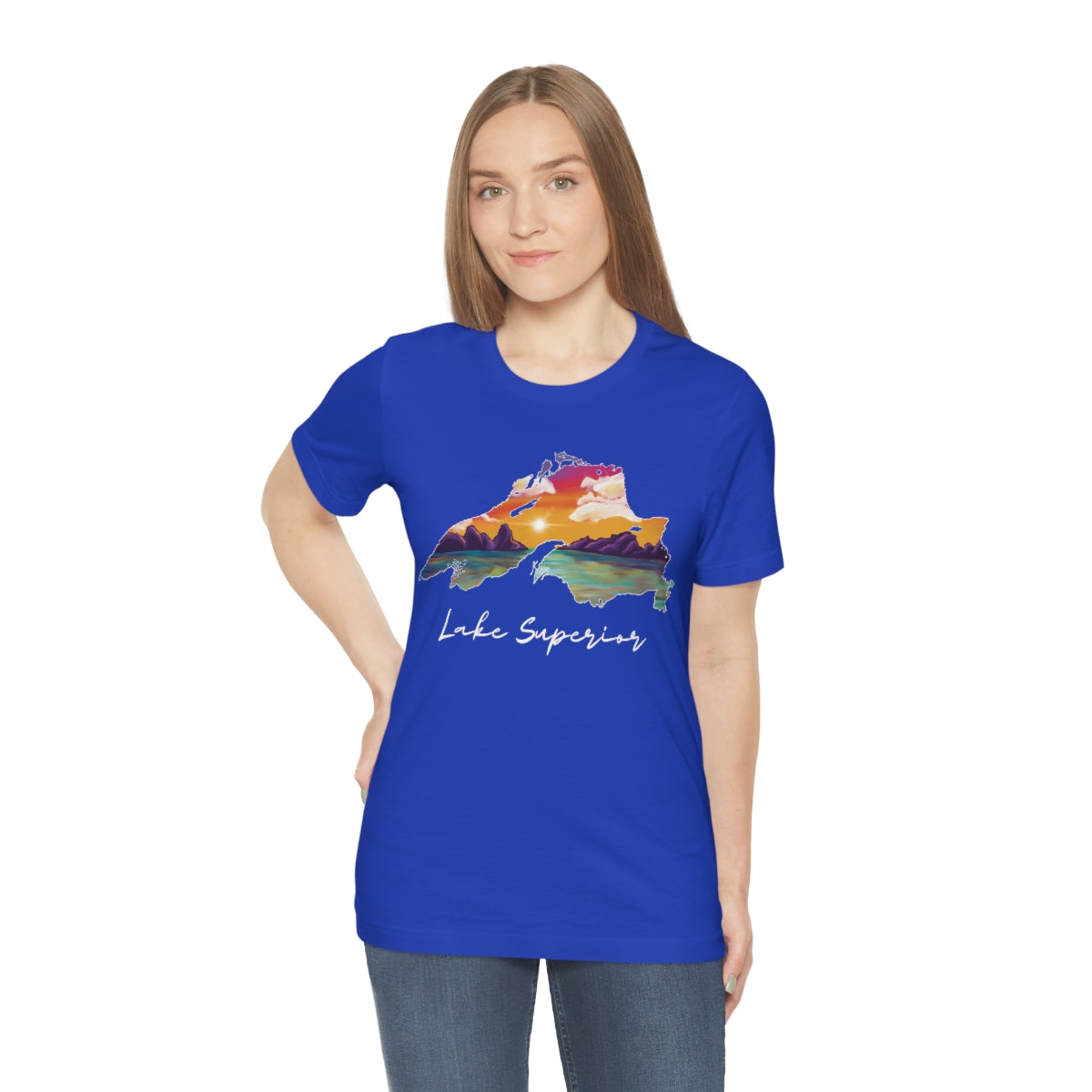 Lake Superior | Sunset Lake | Unisex Jersey T shirt