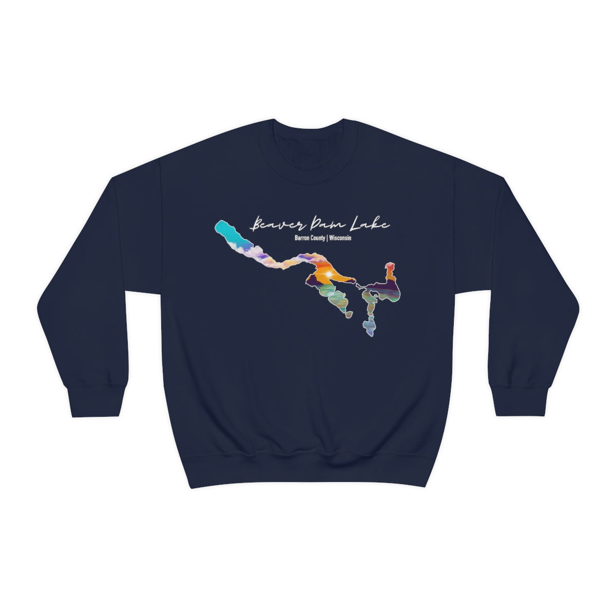 Beaver Dam Lake | Cumberland WI| Sunset | Crewneck Sweatshirt