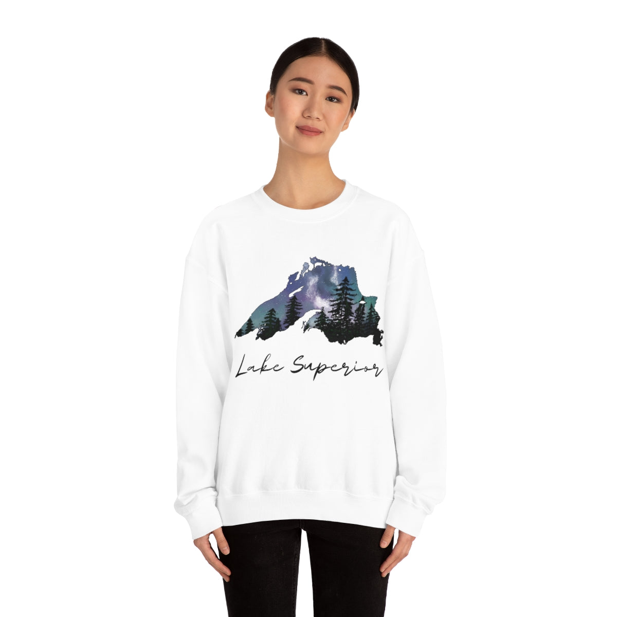 Lake Superior | Northern Lights | Crewneck Sweatshirt