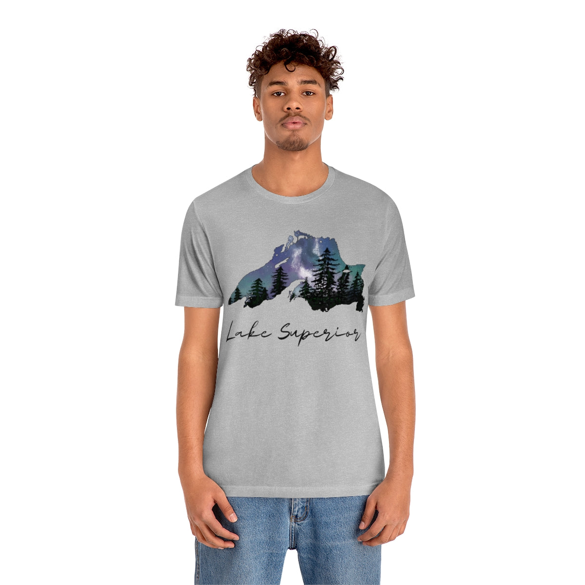 Lake Superior | Northern Lights | Crew Neck T Shirt