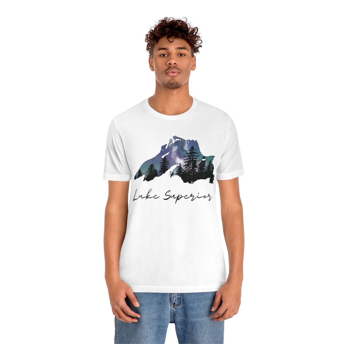 Lake Superior | Northern Lights | Crew Neck T Shirt