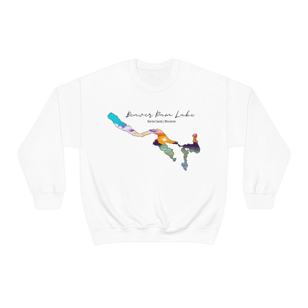 Beaver Dam Lake | Cumberland WI| Sunset | Crewneck Sweatshirt