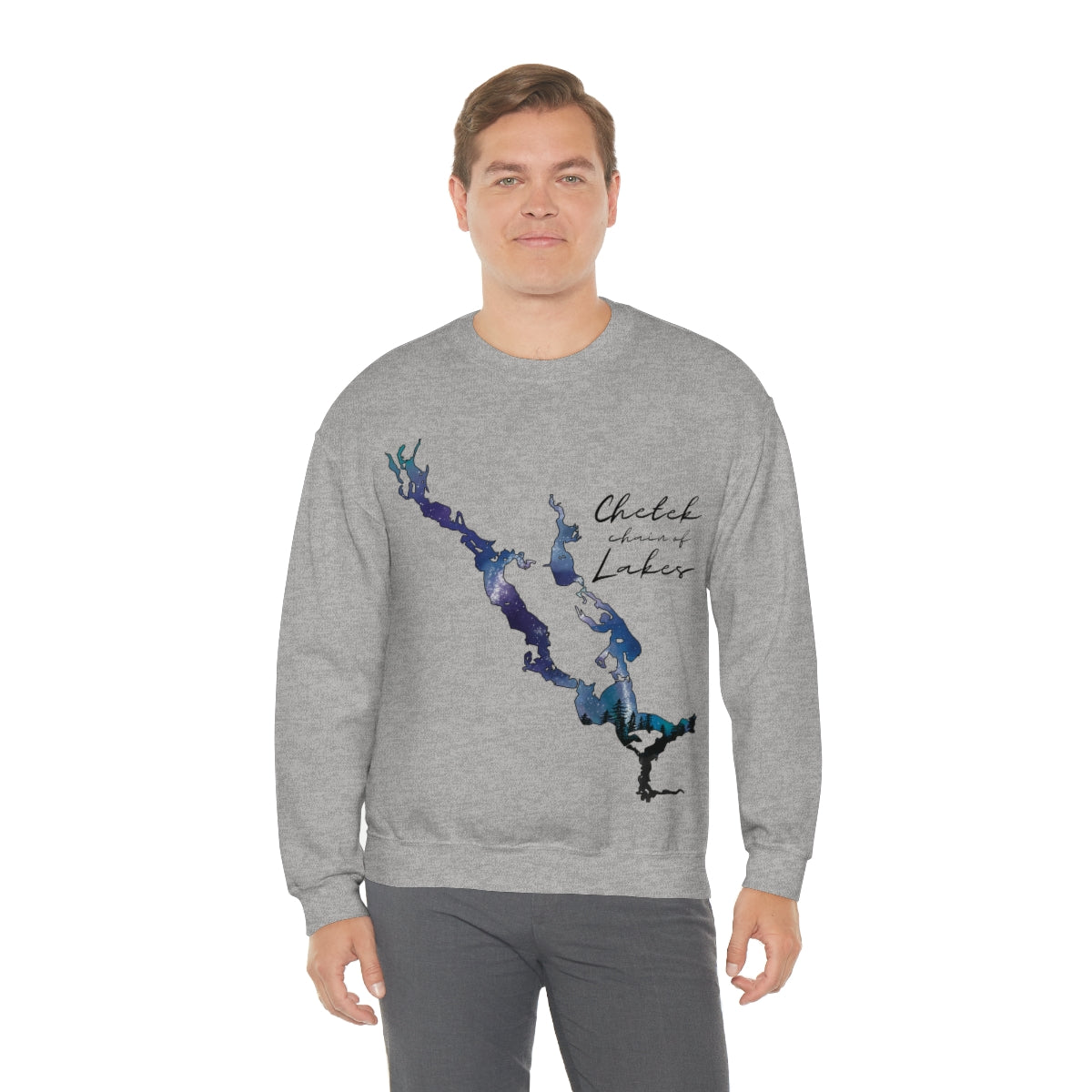 Chetek chain of Lakes | Northern Lights | Crewneck Sweatshirt