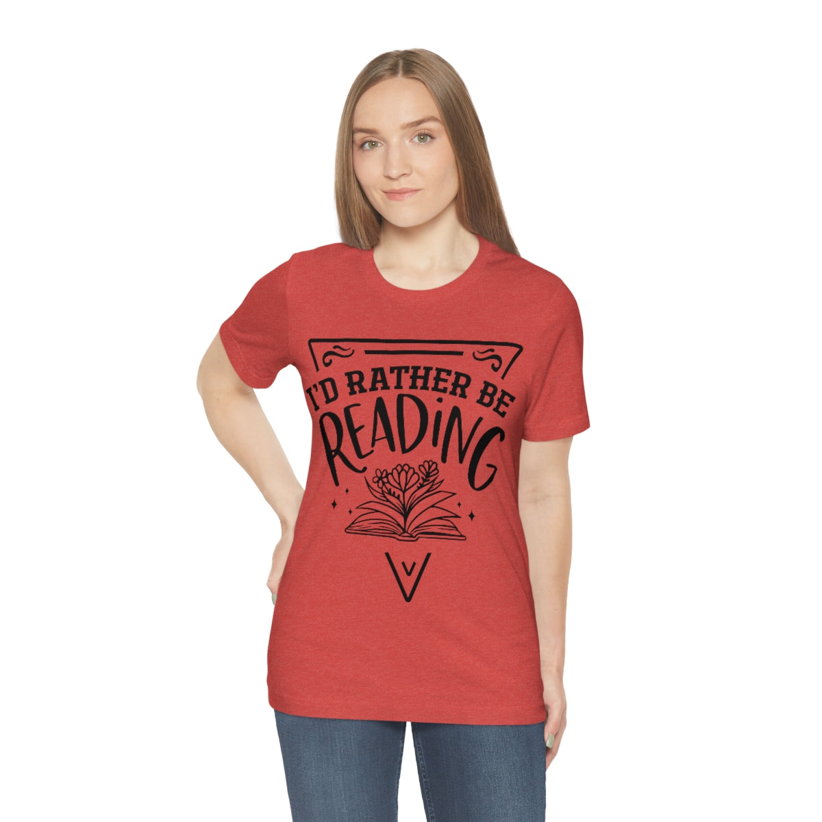 I'd rather be reading | Unisex  Short Sleeve Tee