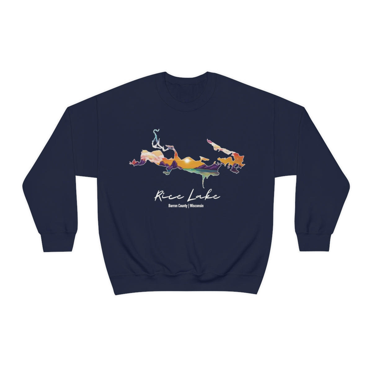 Rice Lake | Sunset | Crewneck Sweatshirt