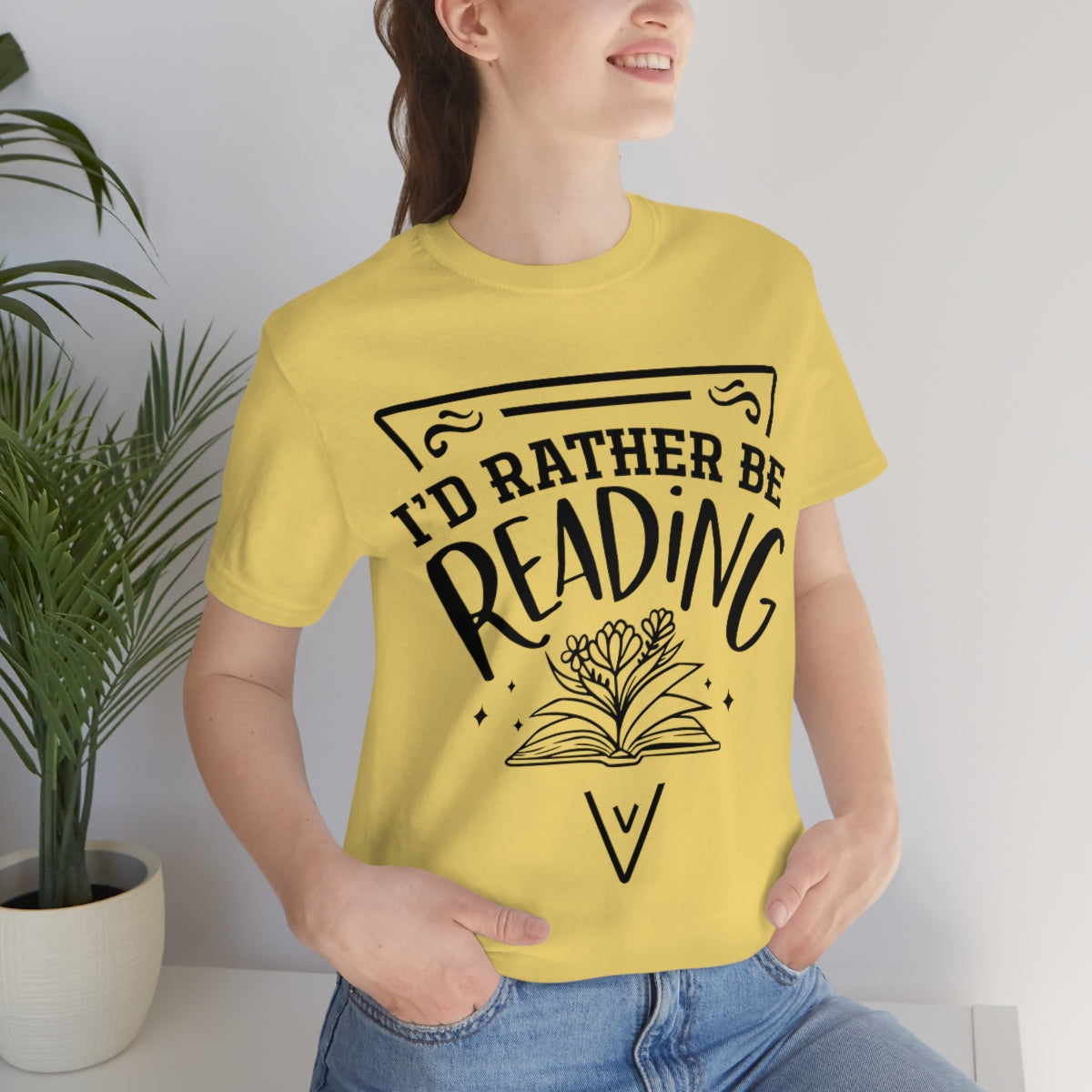 I'd rather be reading | Unisex  Short Sleeve Tee