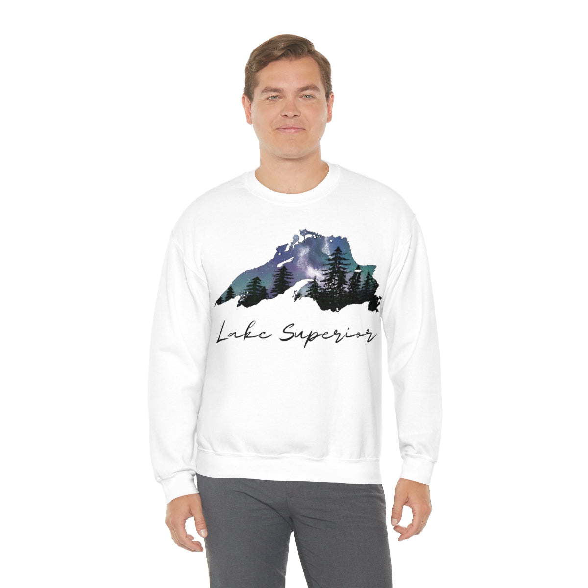 Lake Superior | Northern Lights | Crewneck Sweatshirt