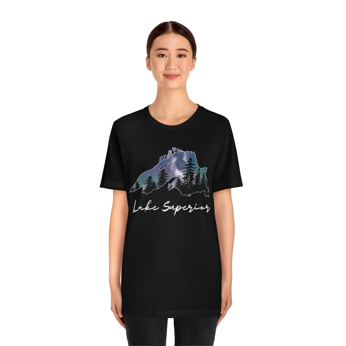 Lake Superior | Northern Lights | Crew Neck T Shirt