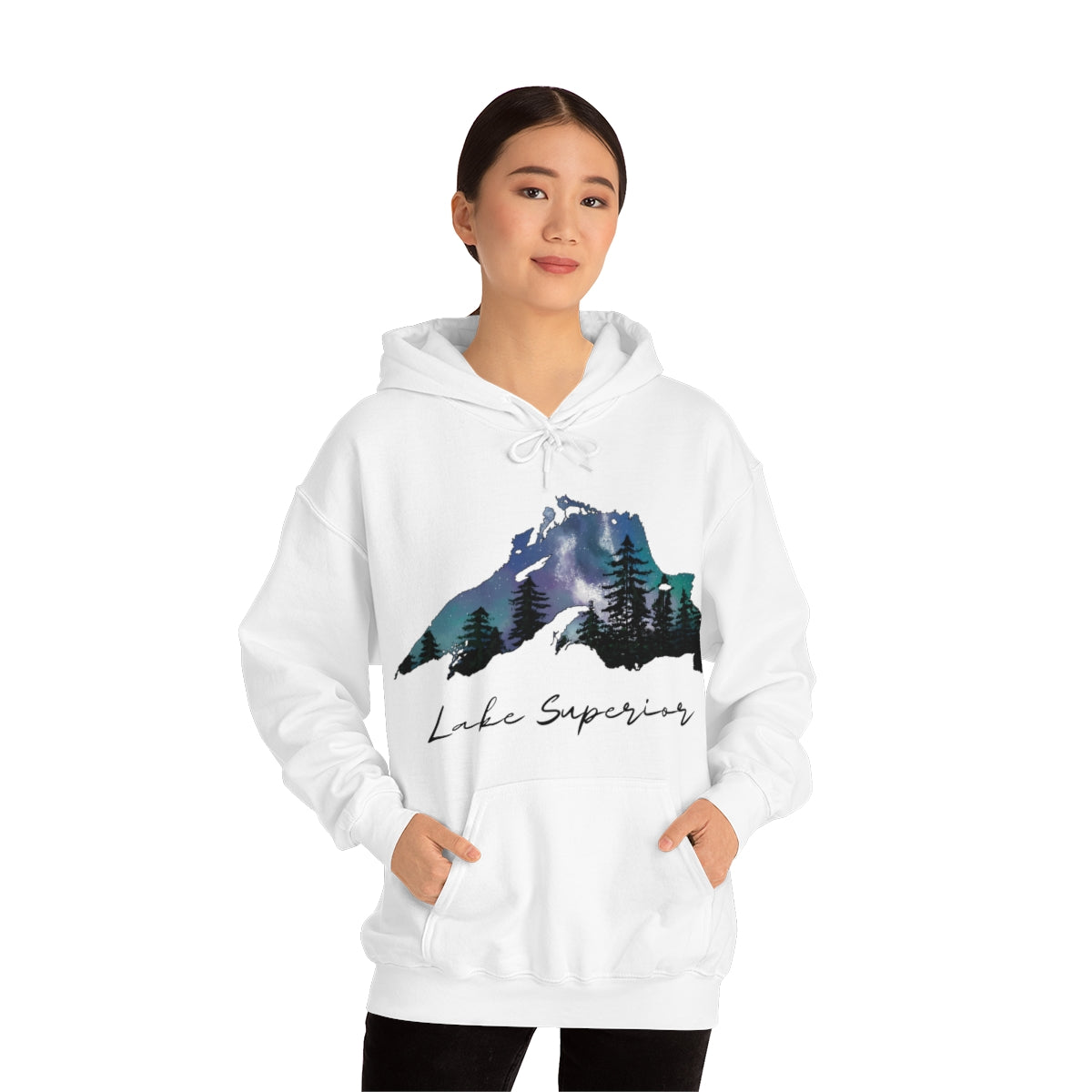 Lake Superior | Northern Lights |  Hooded Sweatshirt