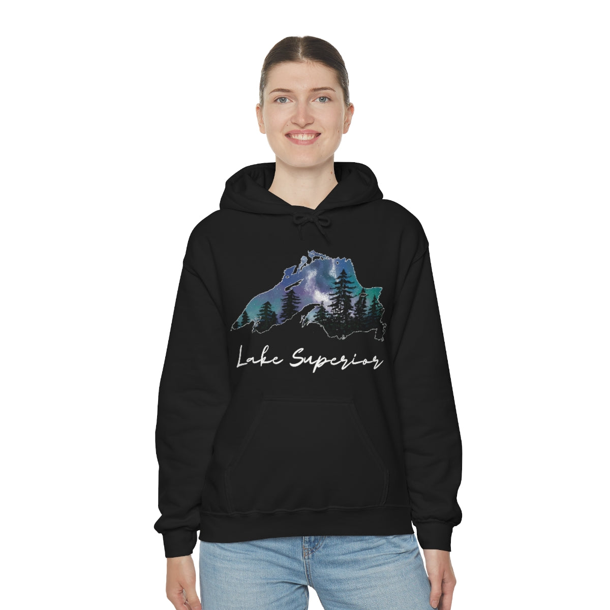 Lake Superior | Northern Lights |  Hooded Sweatshirt