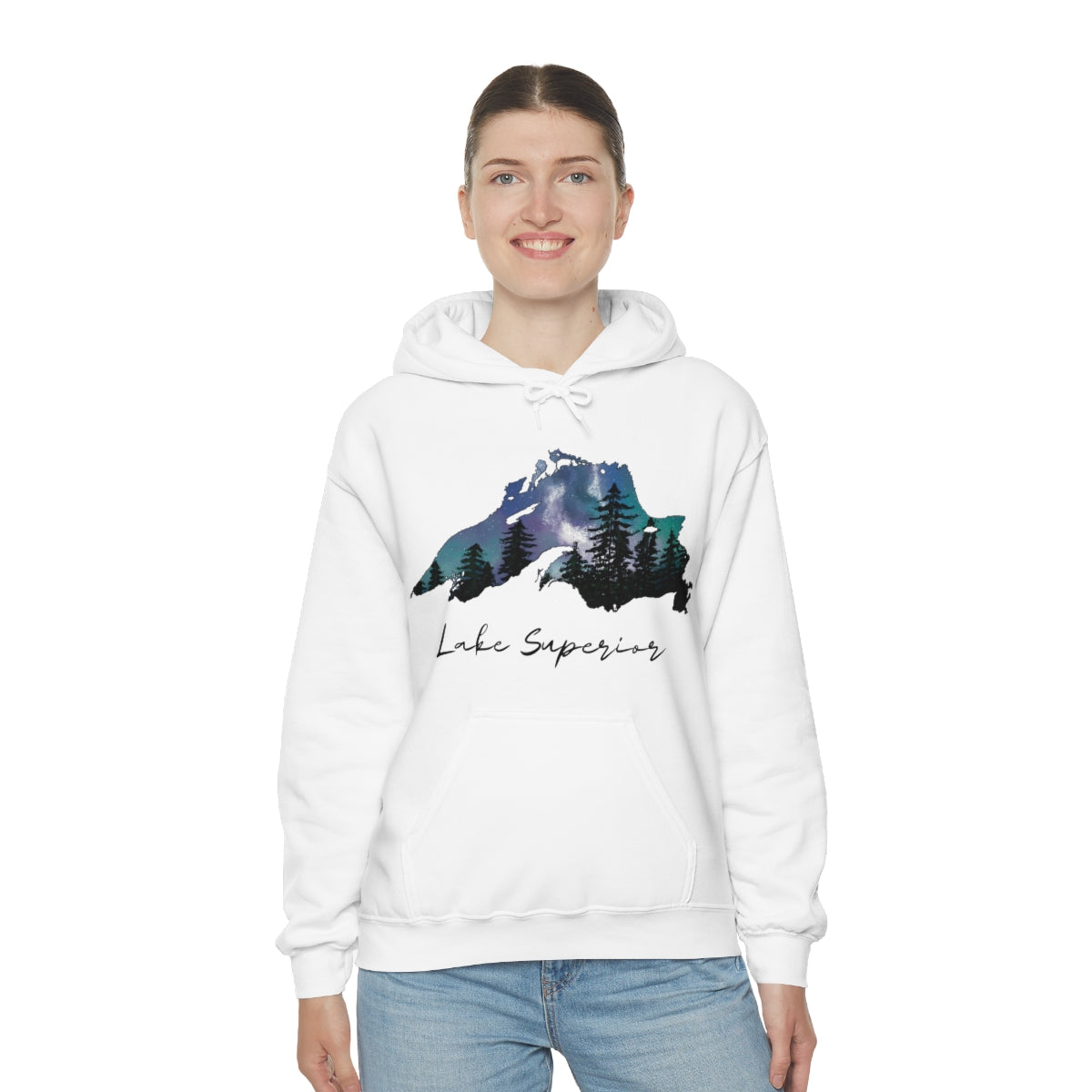 Lake Superior | Northern Lights |  Hooded Sweatshirt