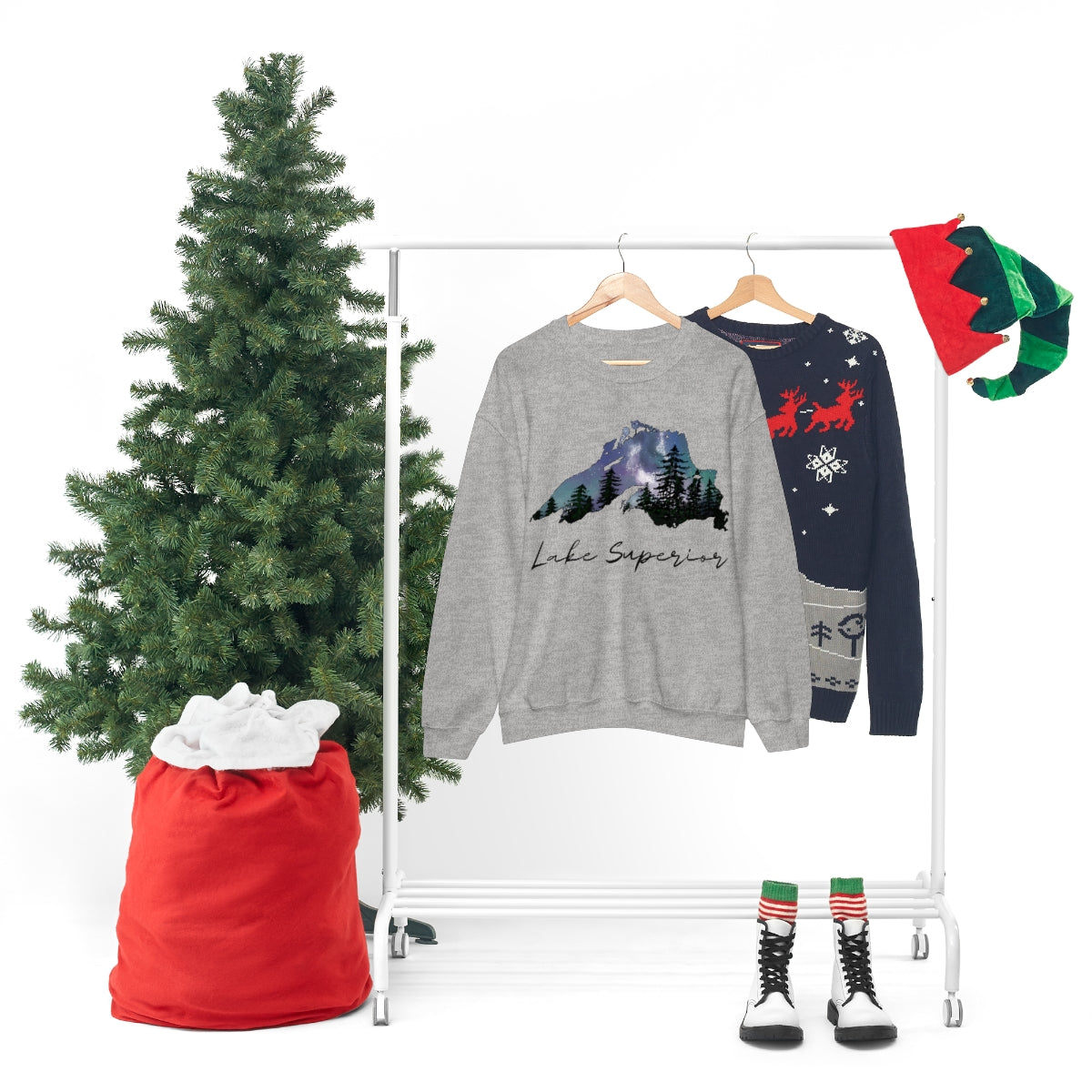 Lake Superior | Northern Lights | Crewneck Sweatshirt