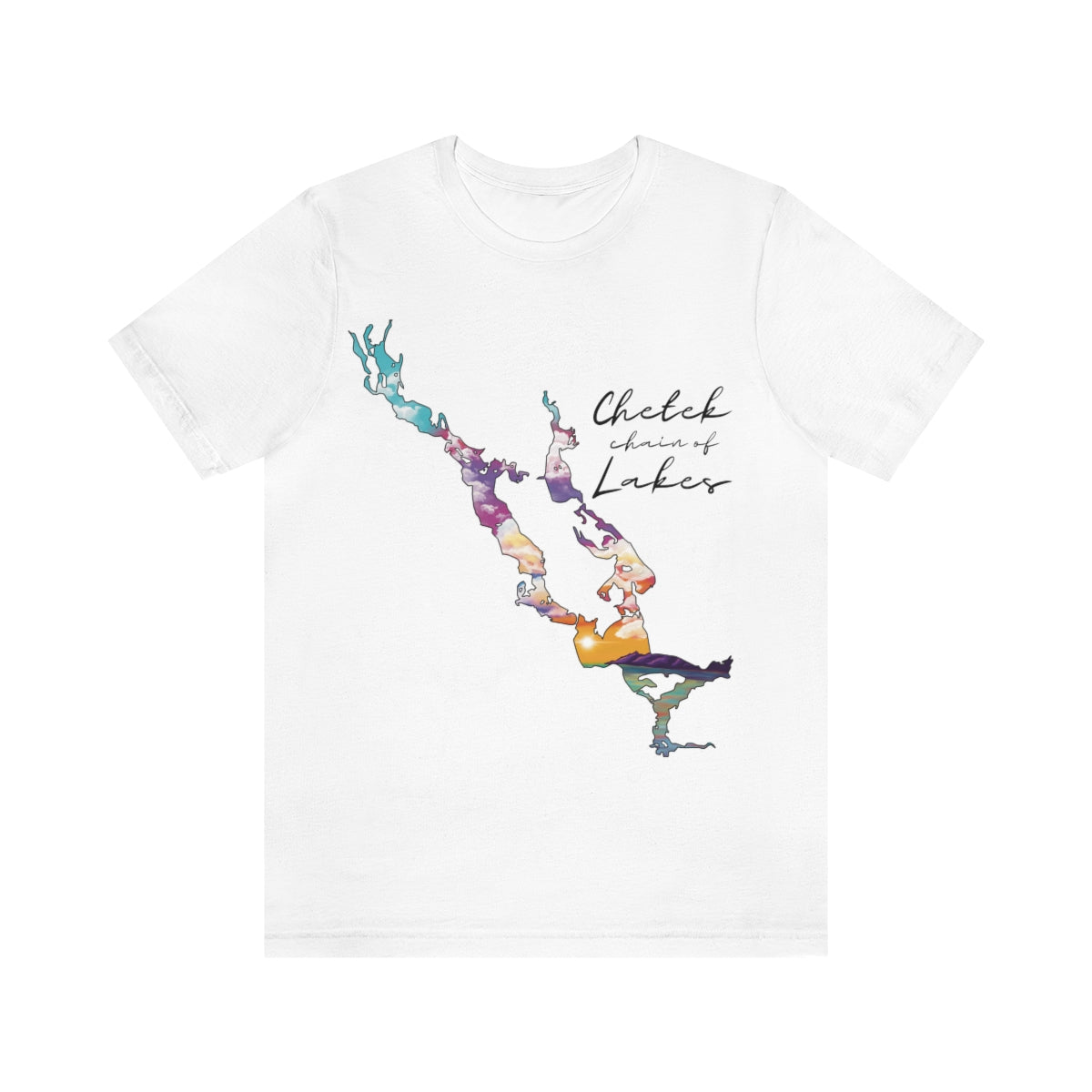 Chetek chain of Lakes | Sunset | Unisex Jersey T shirt