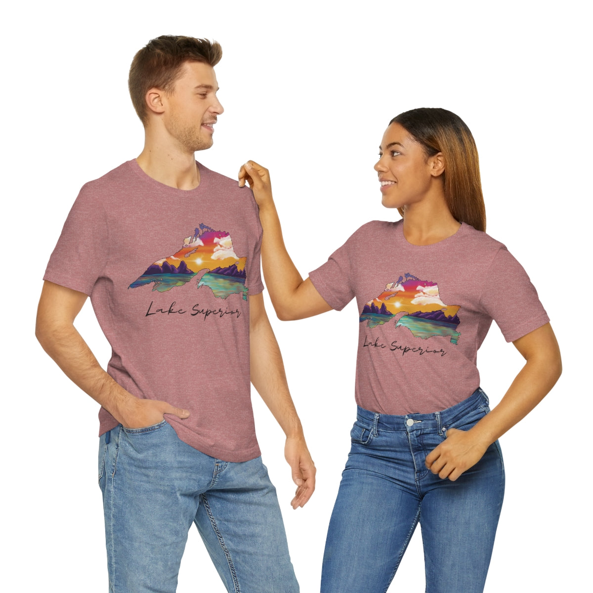 Lake Superior | Sunset Lake | Unisex Jersey T shirt