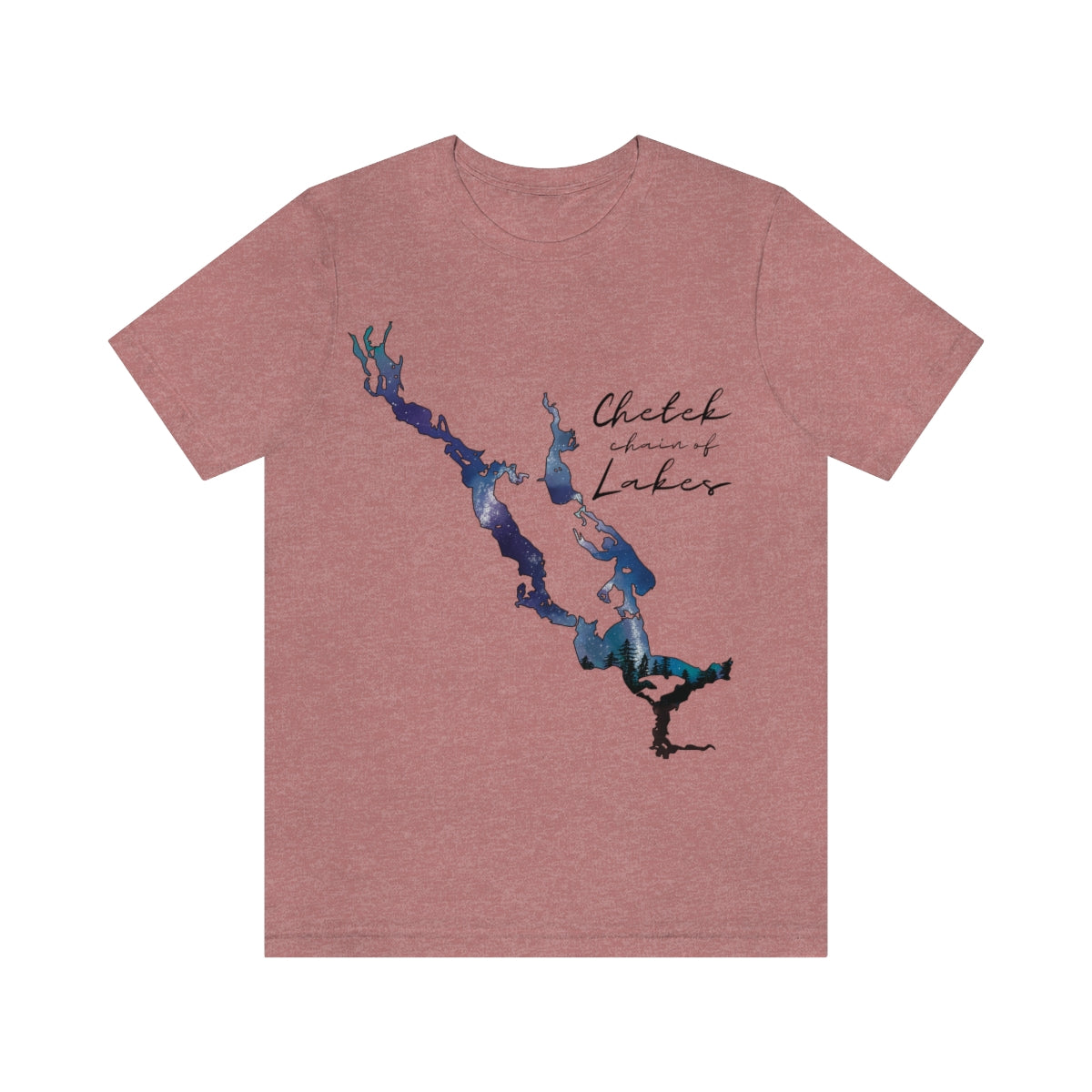 Chetek chain of Lakes | Northern Lights | Unisex Jersey T shirt