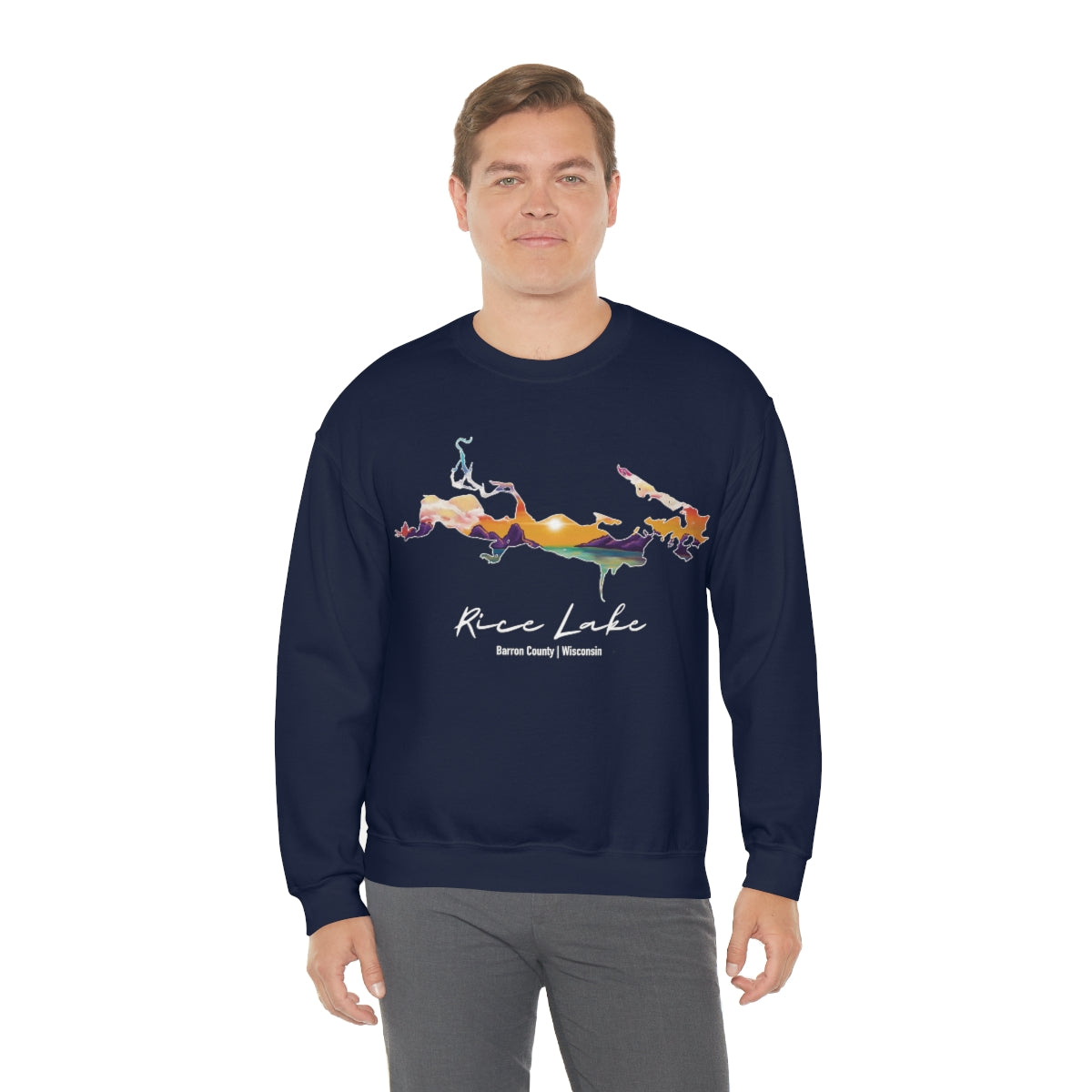 Rice Lake | Sunset | Crewneck Sweatshirt