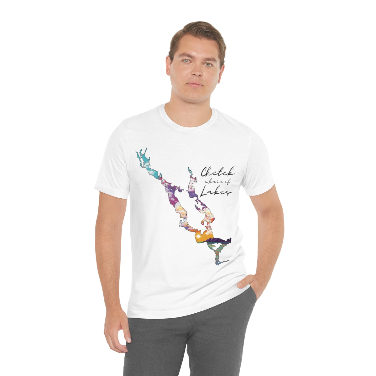 Chetek chain of Lakes | Sunset | Unisex Jersey T shirt