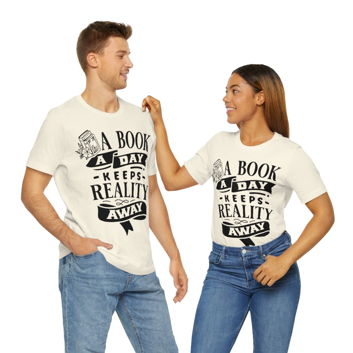 A Book A Day Keeps Reality Away | Unisex Short Sleeve Tee