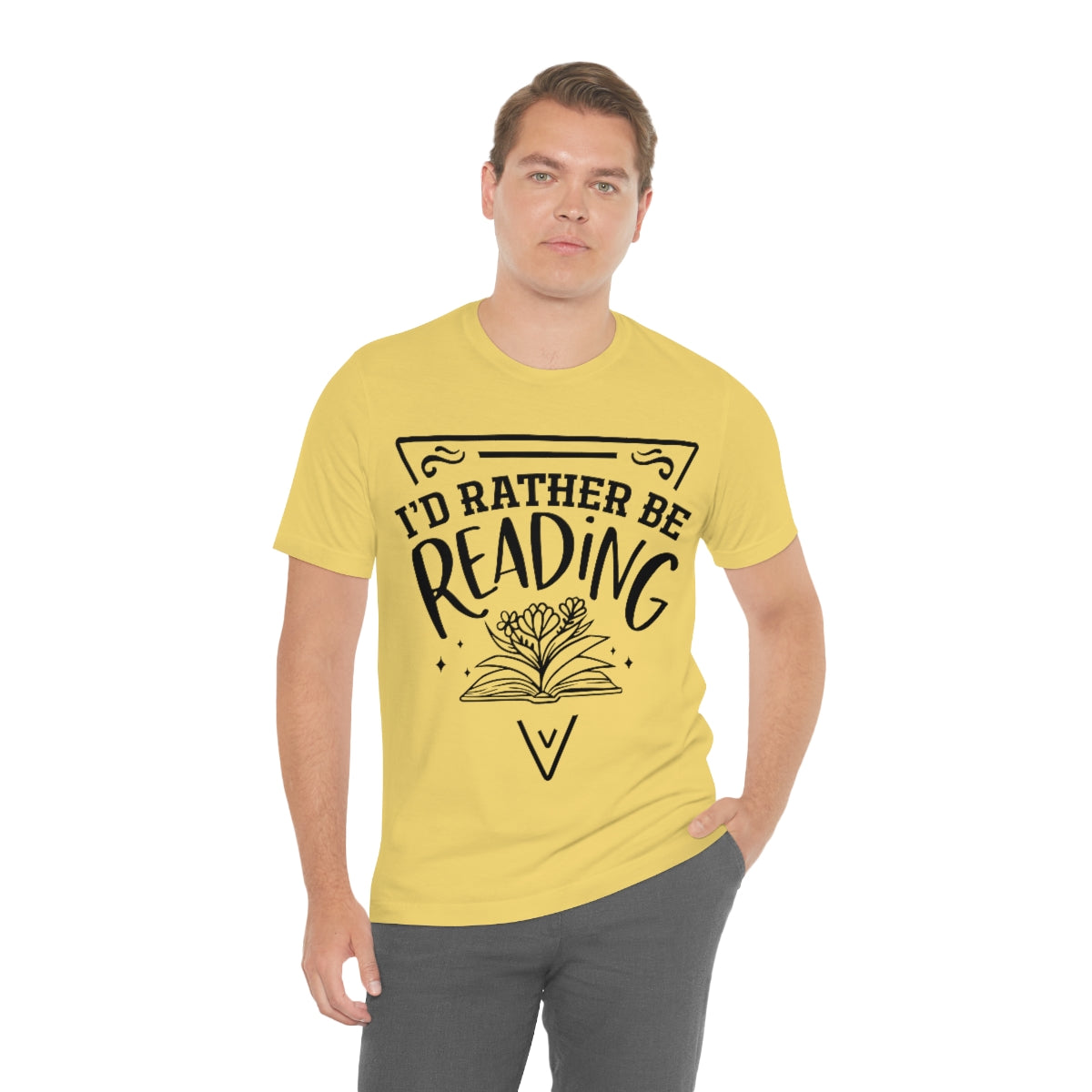 I'd rather be reading | Unisex  Short Sleeve Tee