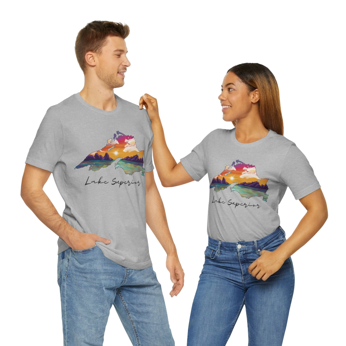 Lake Superior | Sunset Lake | Unisex Jersey T shirt