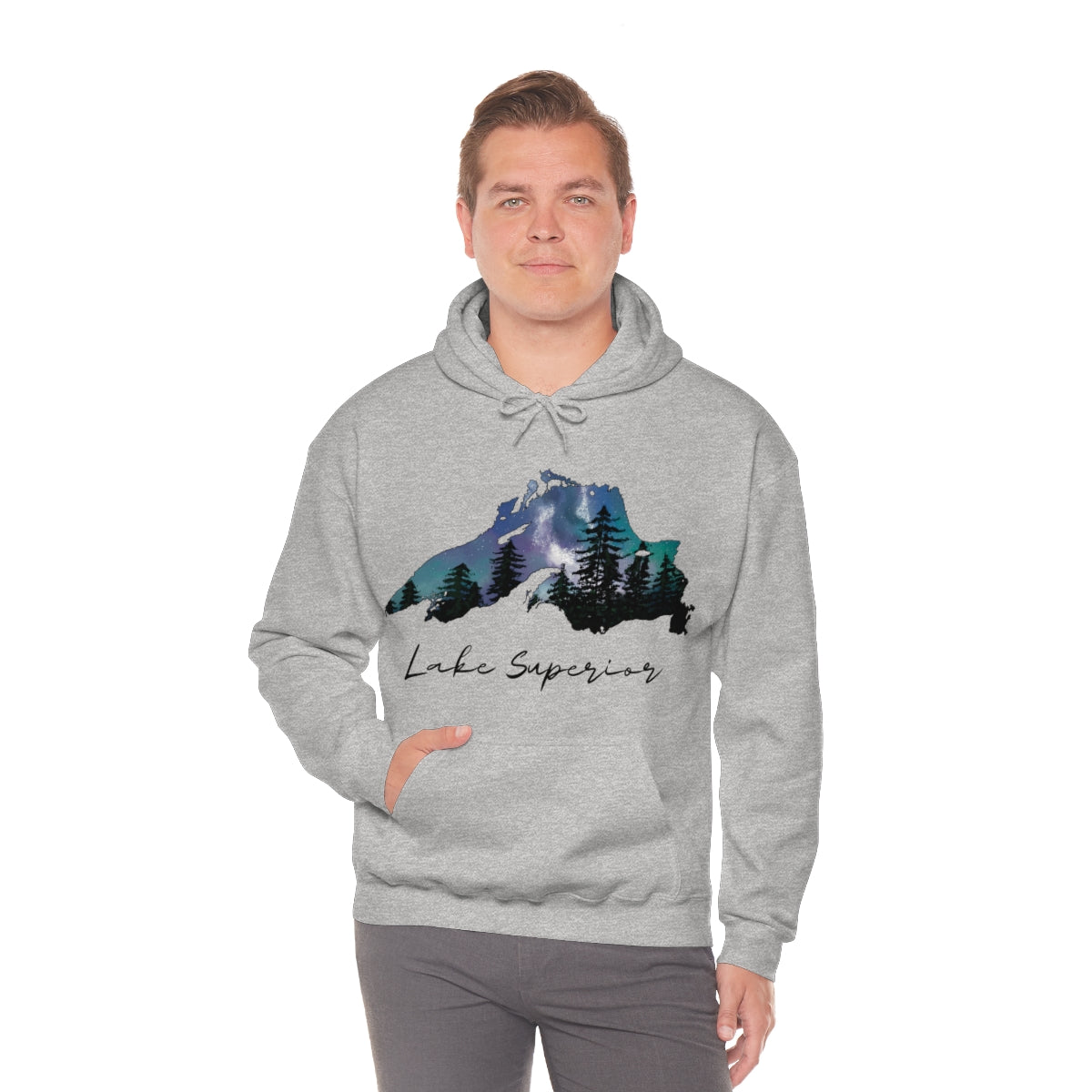 Lake Superior | Northern Lights |  Hooded Sweatshirt