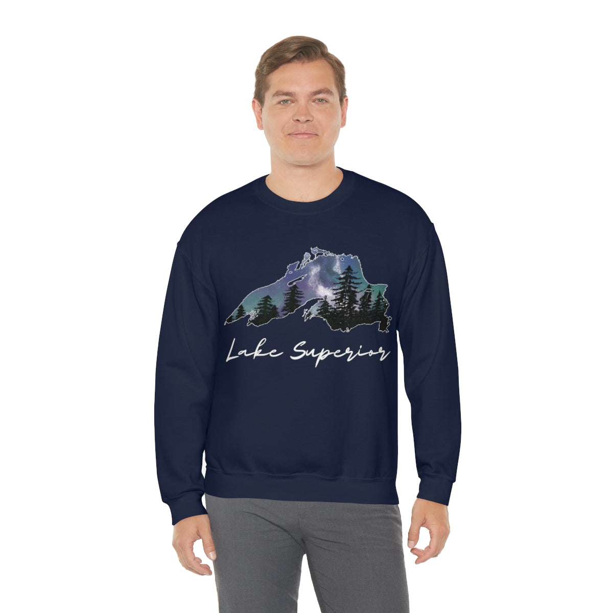 Lake Superior | Northern Lights | Crewneck Sweatshirt