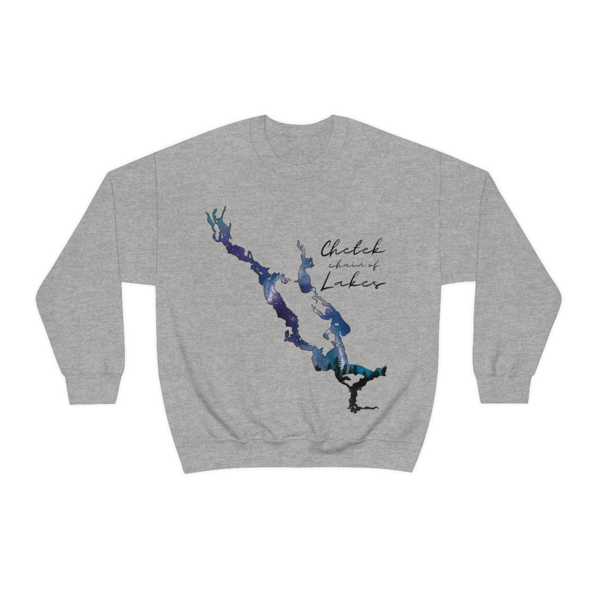 Chetek chain of Lakes | Northern Lights | Crewneck Sweatshirt