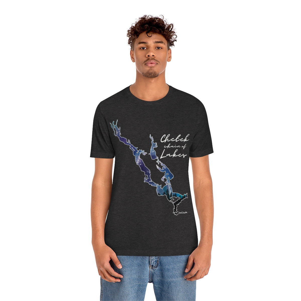 Chetek chain of Lakes | Northern Lights | Unisex Jersey T shirt