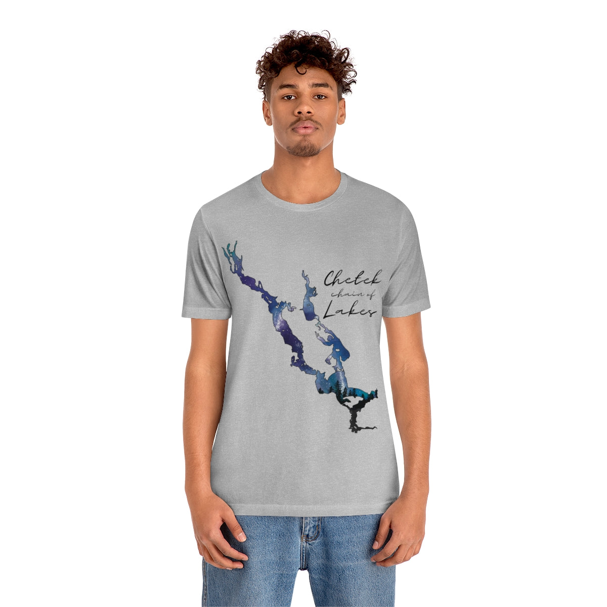 Chetek chain of Lakes | Northern Lights | Unisex Jersey T shirt