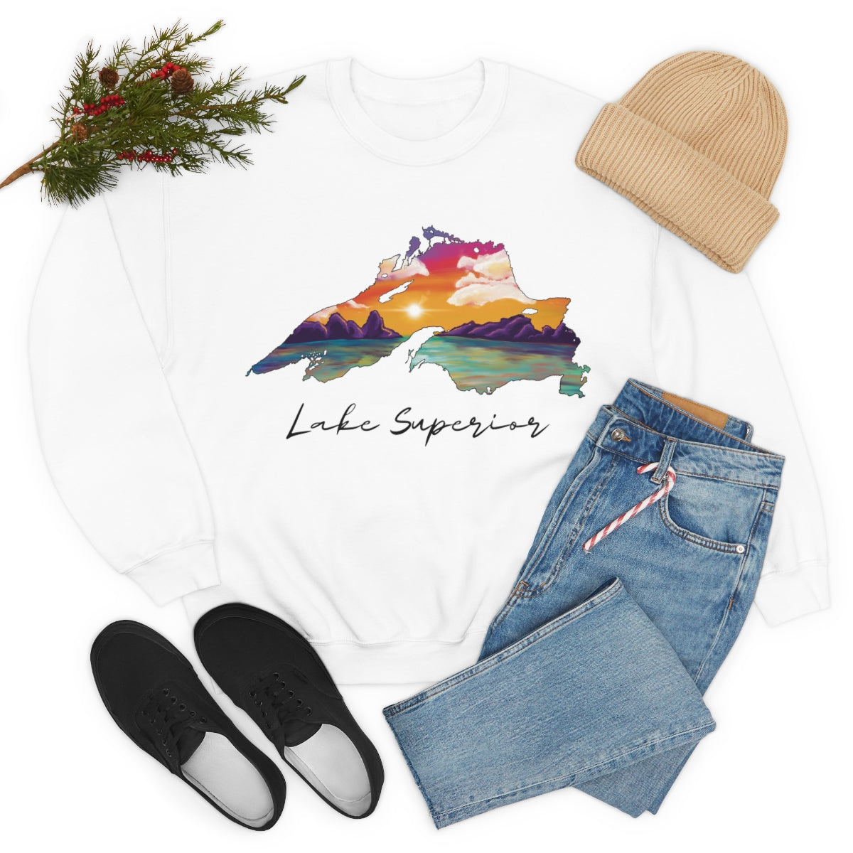 Lake Superior | Sunset | Crewneck Sweatshirt