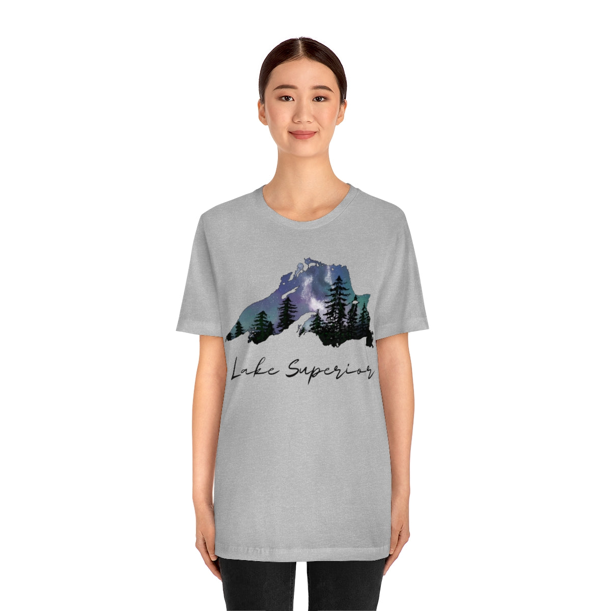 Lake Superior | Northern Lights | Crew Neck T Shirt