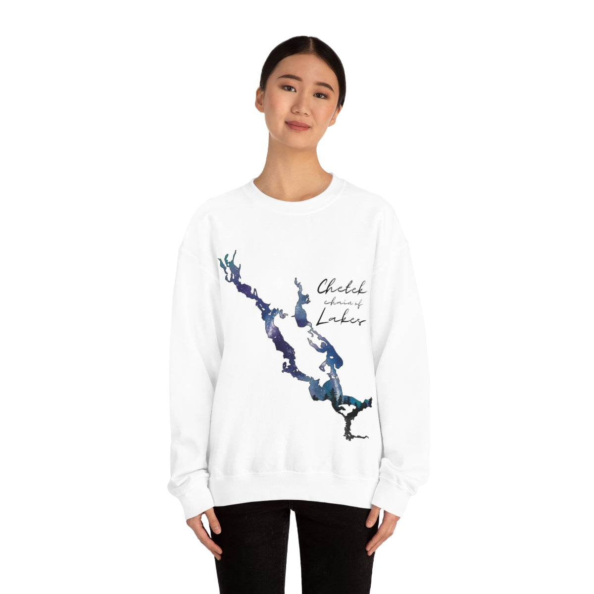 Chetek chain of Lakes | Northern Lights | Crewneck Sweatshirt