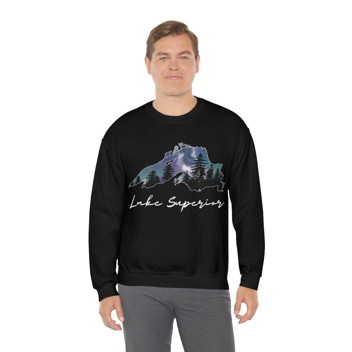 Lake Superior | Northern Lights | Crewneck Sweatshirt