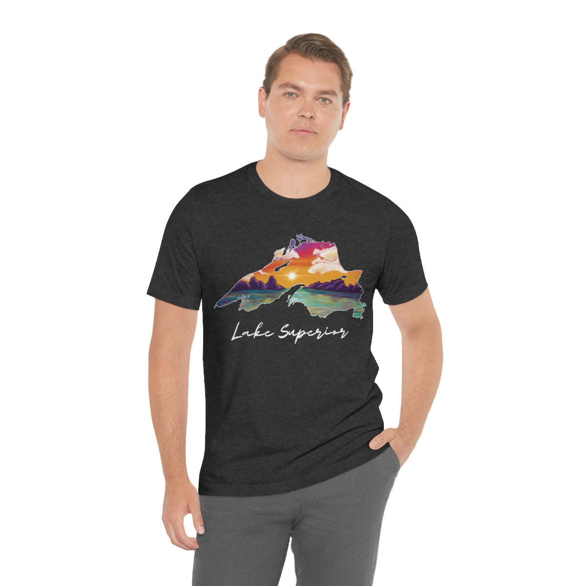 Lake Superior | Sunset Lake | Unisex Jersey T shirt