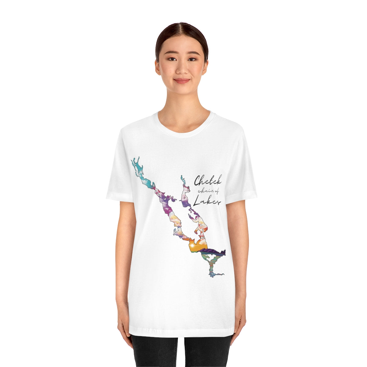 Chetek chain of Lakes | Sunset | Unisex Jersey T shirt