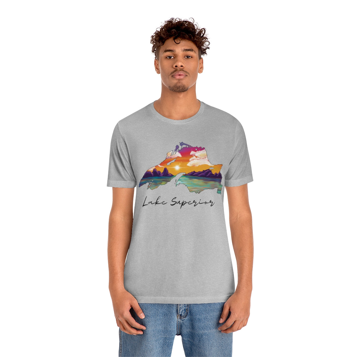 Lake Superior | Sunset Lake | Unisex Jersey T shirt