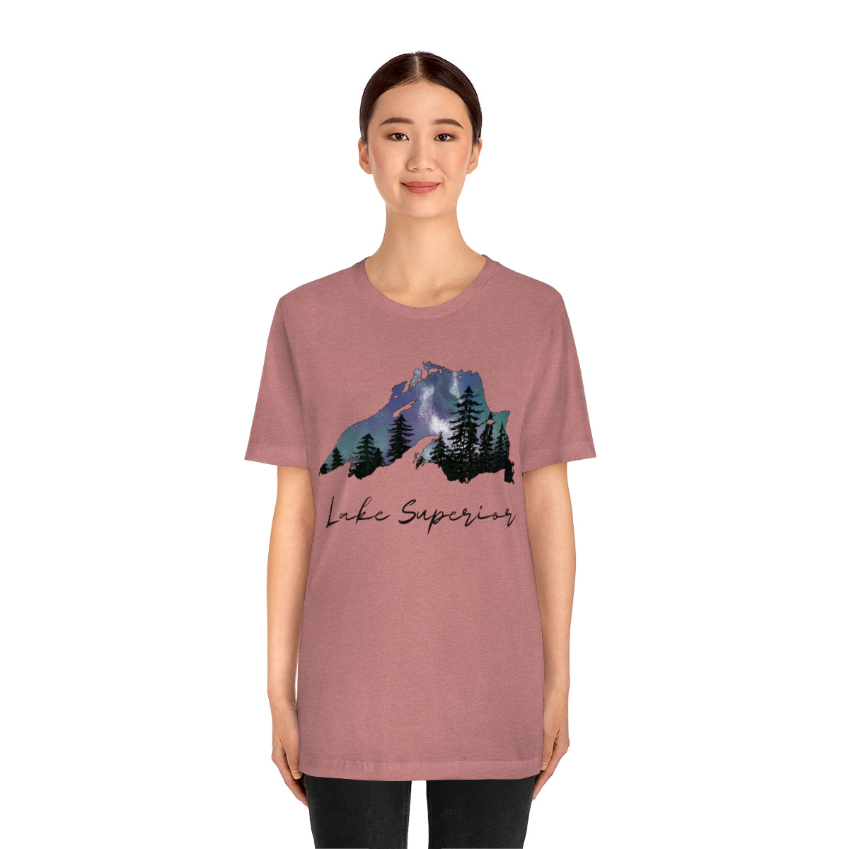 Lake Superior | Northern Lights | Crew Neck T Shirt