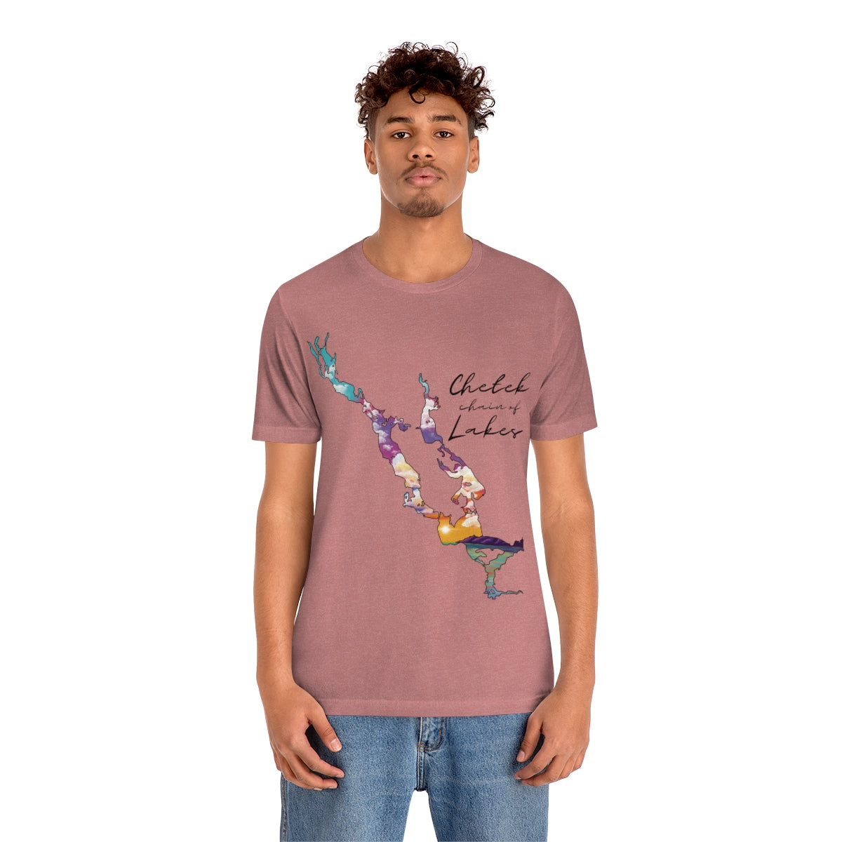 Chetek chain of Lakes | Sunset | Unisex Jersey T shirt