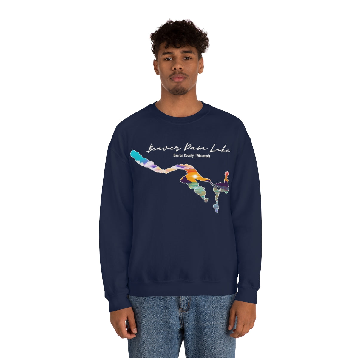 Beaver Dam Lake | Cumberland WI| Sunset | Crewneck Sweatshirt