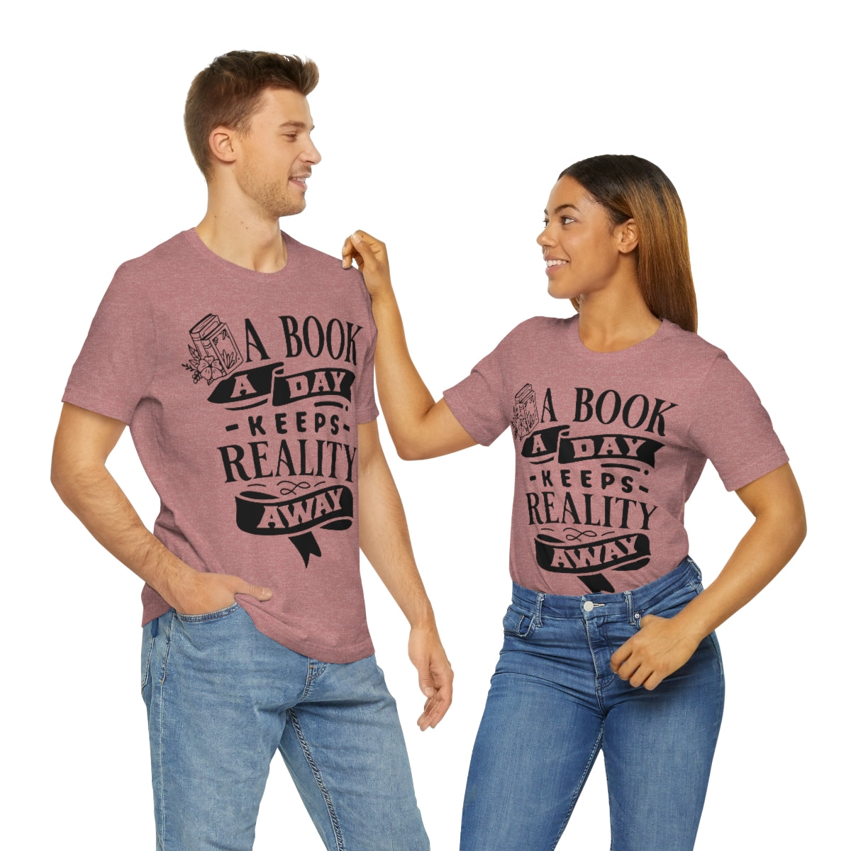 A Book A Day Keeps Reality Away | Unisex Short Sleeve Tee