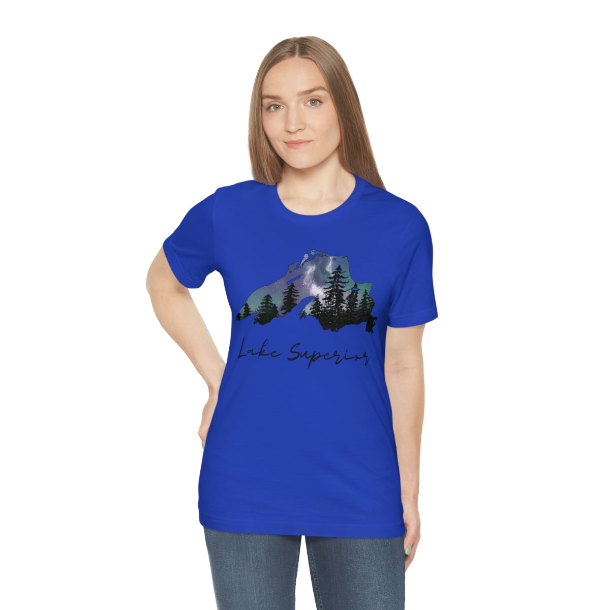 Lake Superior | Northern Lights | Crew Neck T Shirt