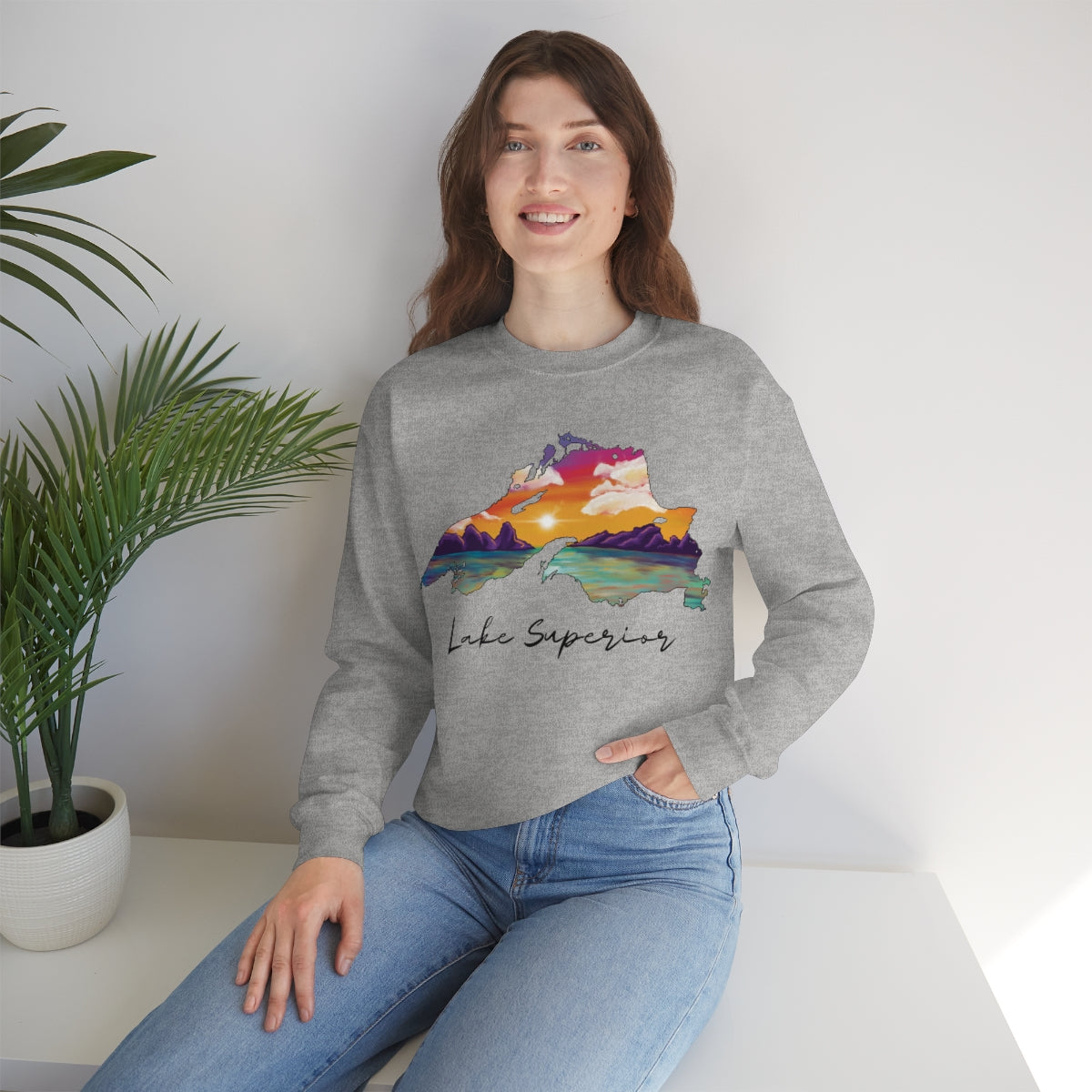 Lake Superior | Sunset | Crewneck Sweatshirt