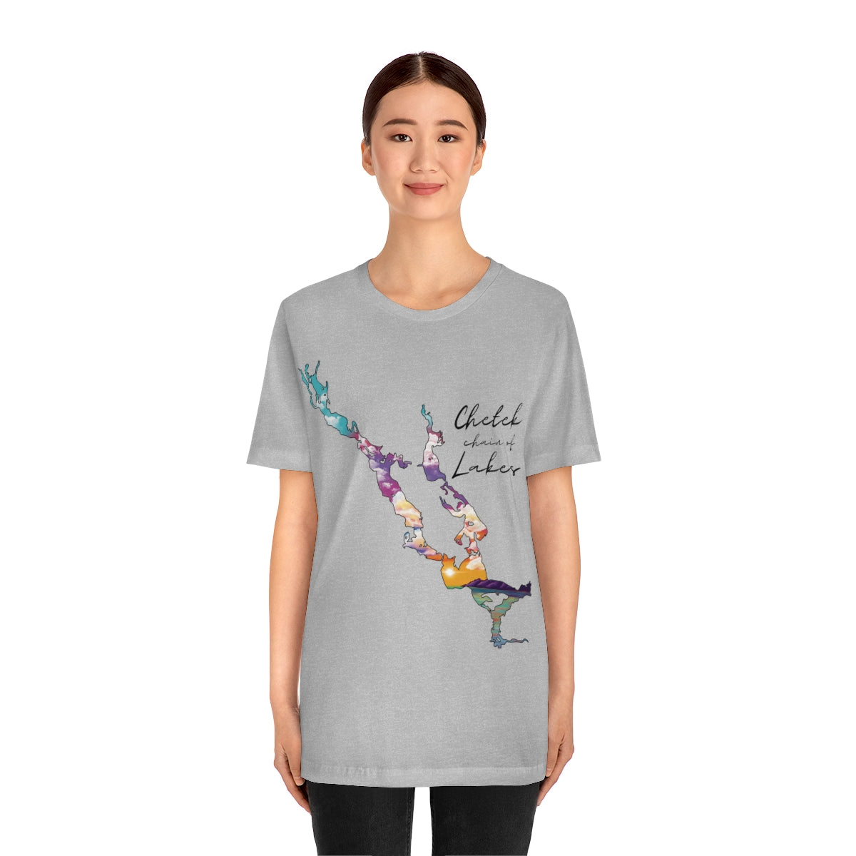 Chetek chain of Lakes | Sunset | Unisex Jersey T shirt