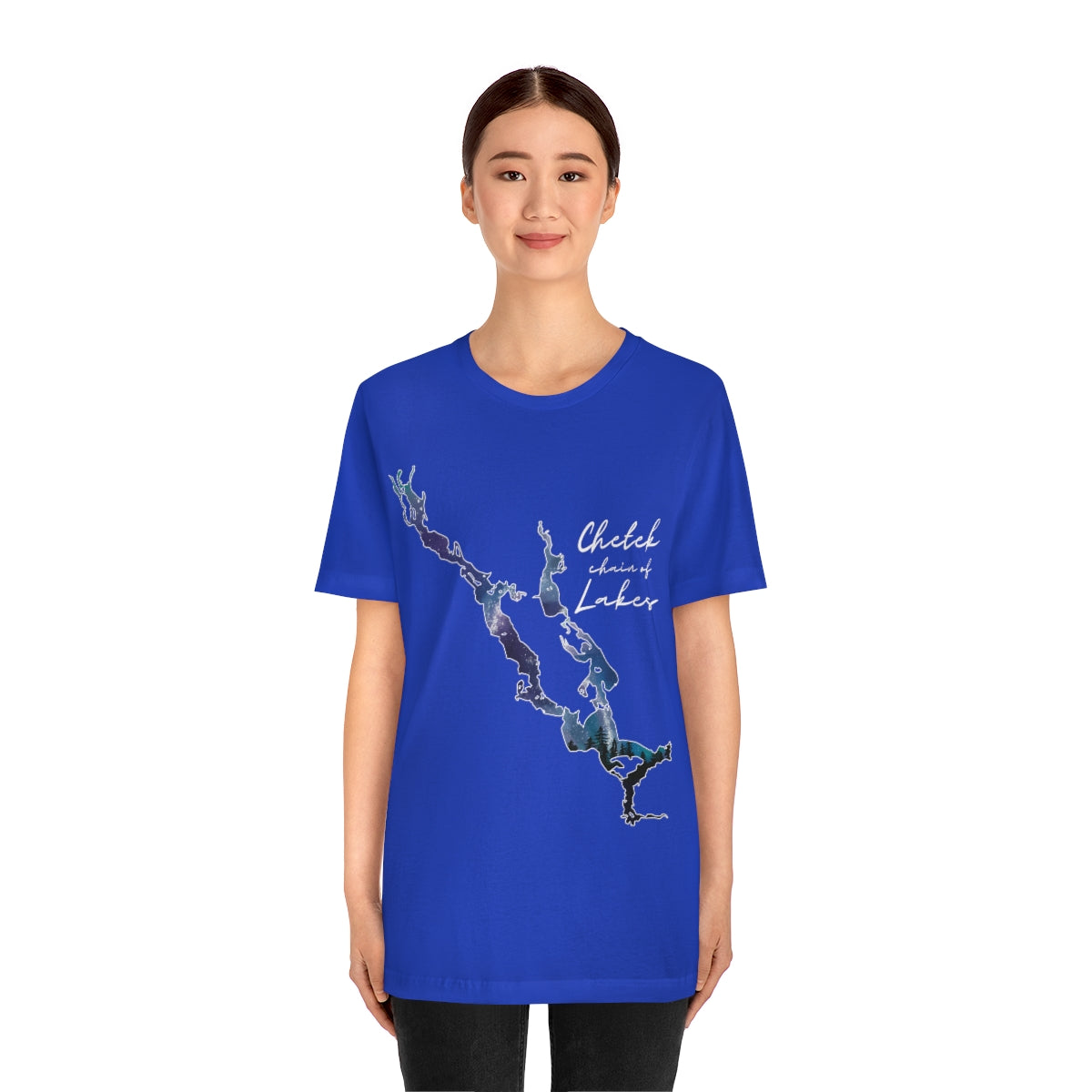 Chetek chain of Lakes | Northern Lights | Unisex Jersey T shirt