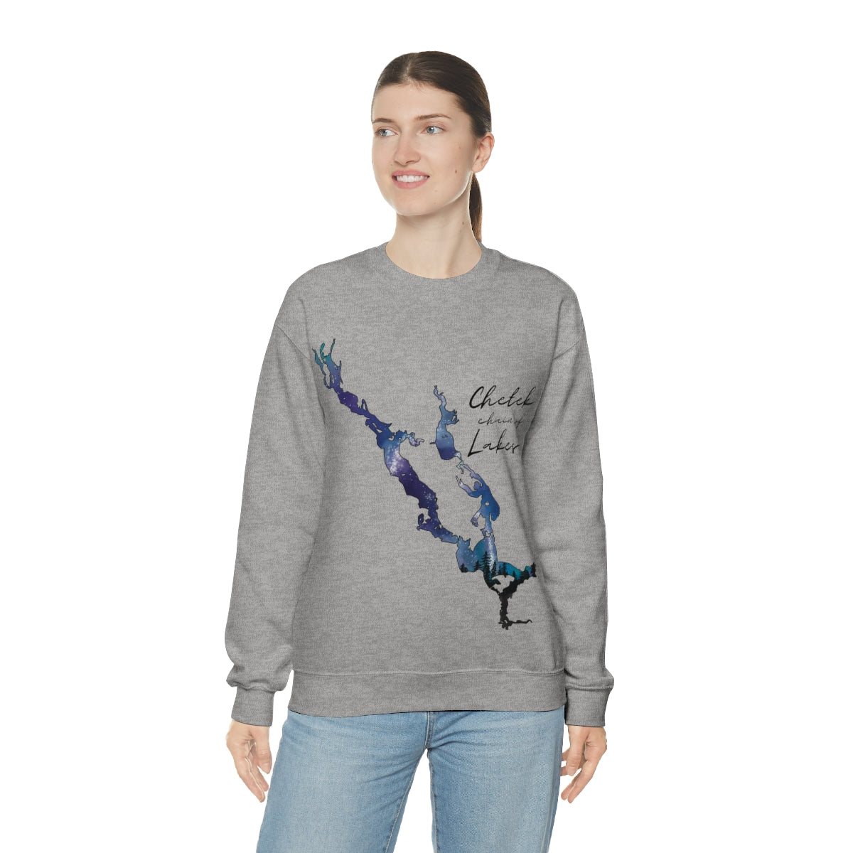 Chetek chain of Lakes | Northern Lights | Crewneck Sweatshirt